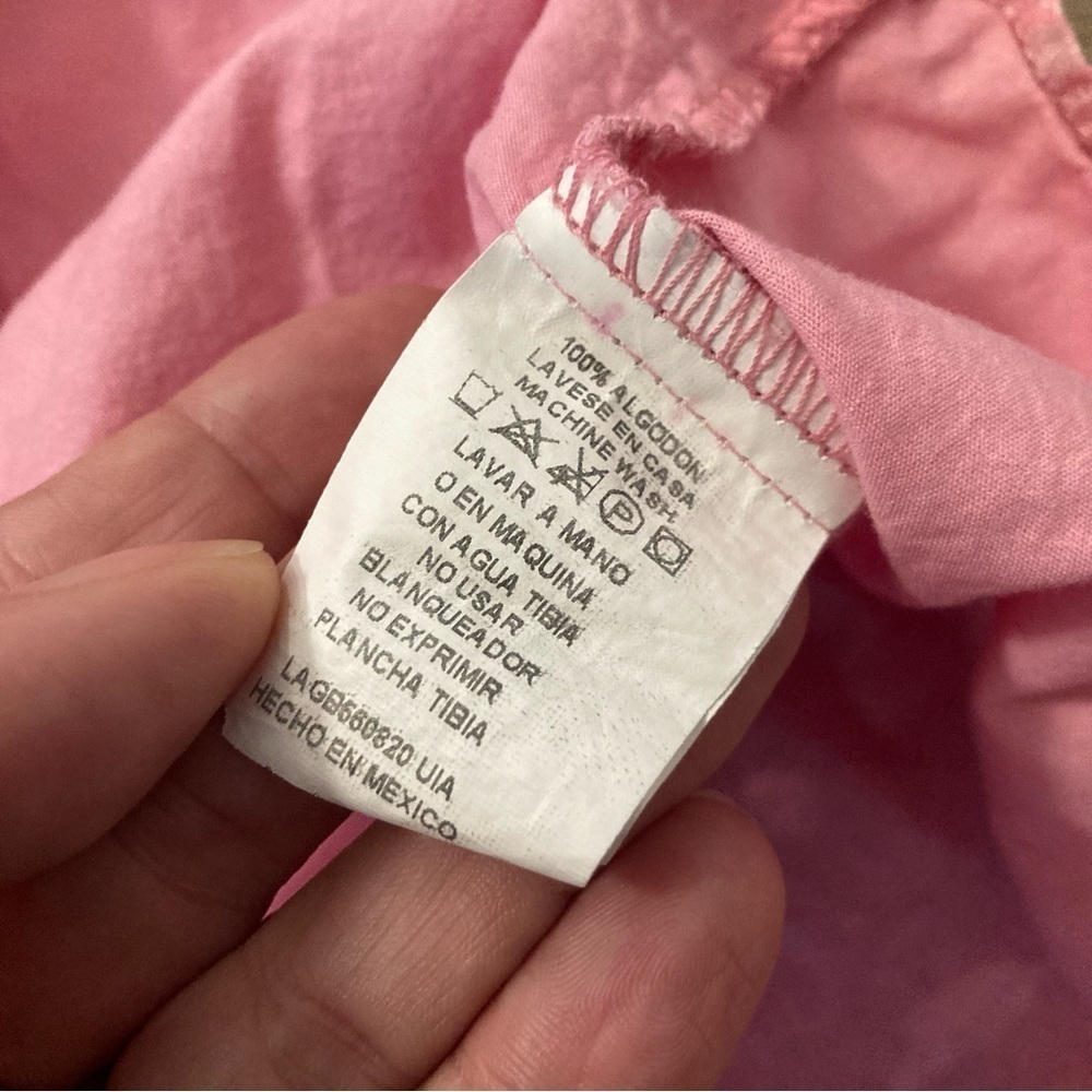 First Point Pink Button Down Xl Euc - image 3